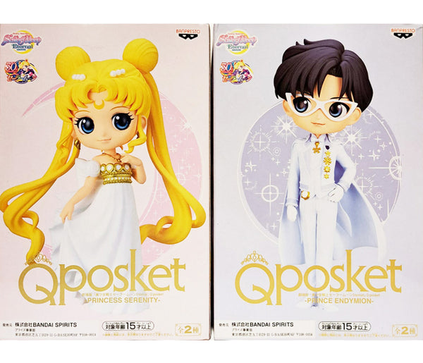 美少女戰士 Sailor Moon 劇場版 Eternal Qposket 倩尼迪 公主 安迪美奥 王子 A款 景品